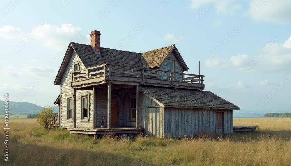 Abandoned cabin in the wilderness waiting for its story to unfold Abandoned cabin in the wilderness waiting for its story to unfold