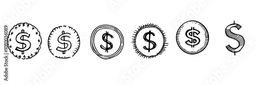A doodle depicting a dollar and euro exchange sign.