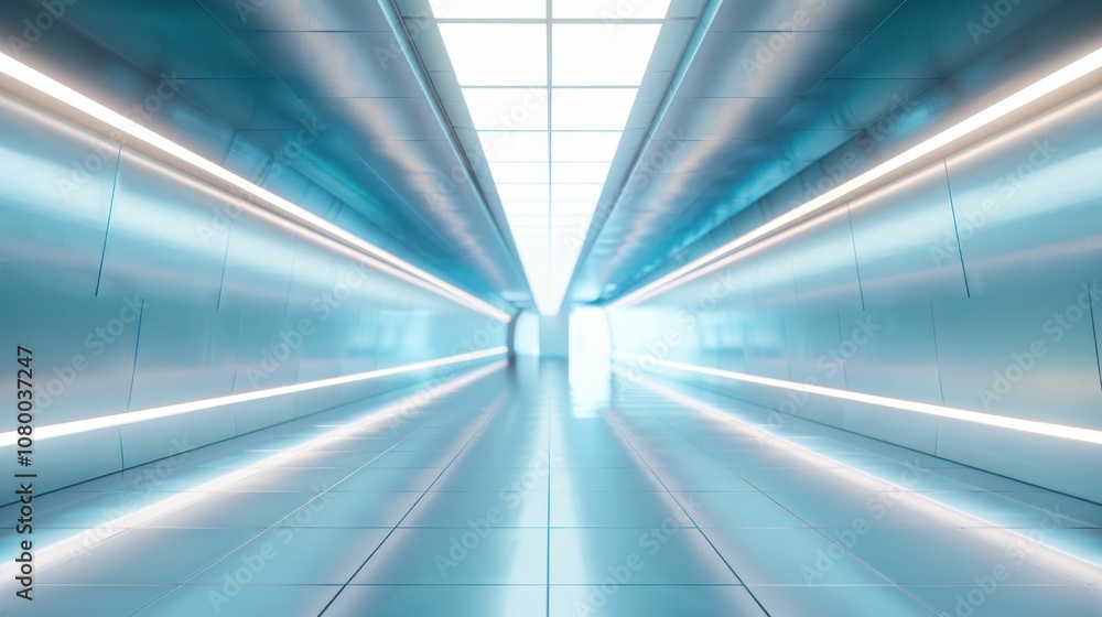 A futuristic, sleek corridor with illuminated walls, creating a sense of depth and modernity. A futuristic, sleek corridor with illuminated walls, creating a sense of depth and modernity.