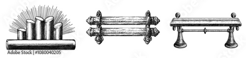 Graphite illustration of electric fuse.