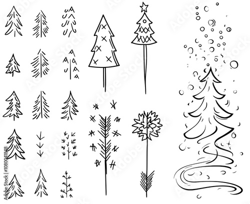 An hygge-inspired, modern sketch drawing of cozy hygge