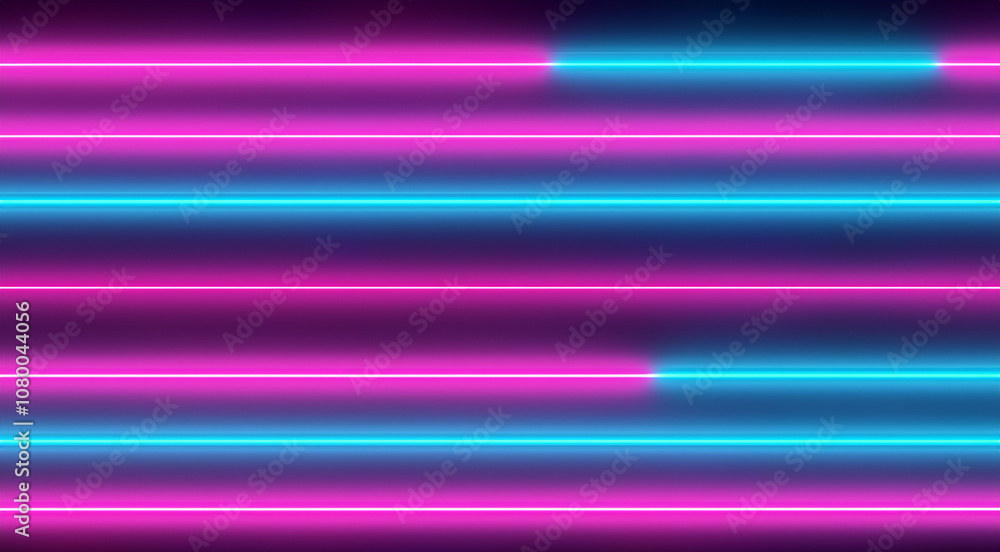 Colourful neon pink purple blue horizontal shiny lines pattern abstract background texture web template design creativity concept Colourful neon pink purple blue horizontal shiny lines pattern abstract background texture web template design creativity concept