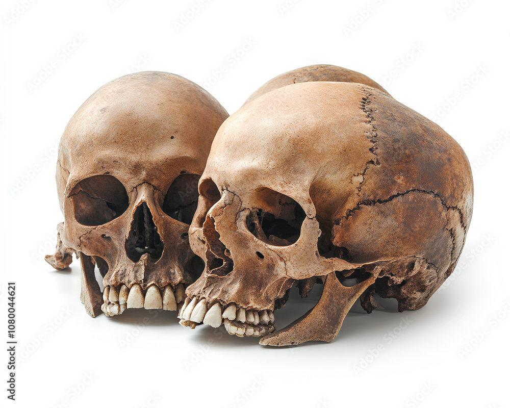 human skull isolated on white human skull isolated on white