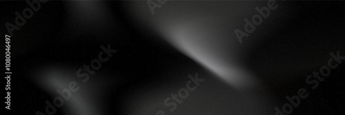 Black gradient mesh bg with noise as a seamless pattern. Soft dark vector illustration with watercolor effect and texture. Blurred abstract background