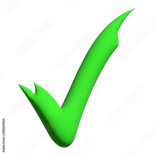 Free Download Inflate 3D illustration of variation green Check mark icon - GFXLoad