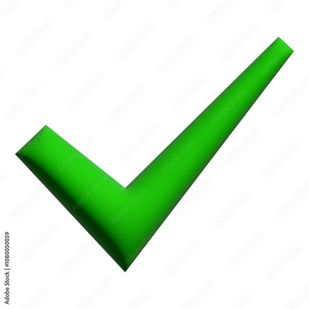 Inflate 3D illustration of variation green Check mark icon Inflate 3D illustration of variation green Check mark icon