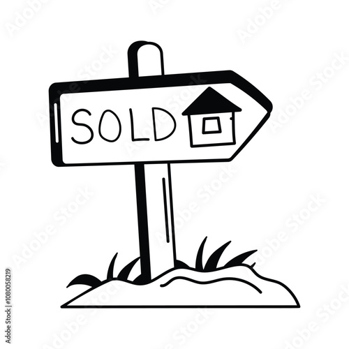 A Sold sign in front of a house, representing completed sale
