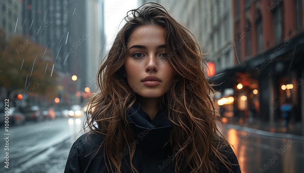 Portrait photo of a woman in cienamtic style Portrait photo of a woman in cienamtic style