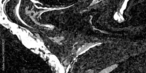 ocean Motion Photography of  black and white Waves backdrop design Crashing paint grunge background.