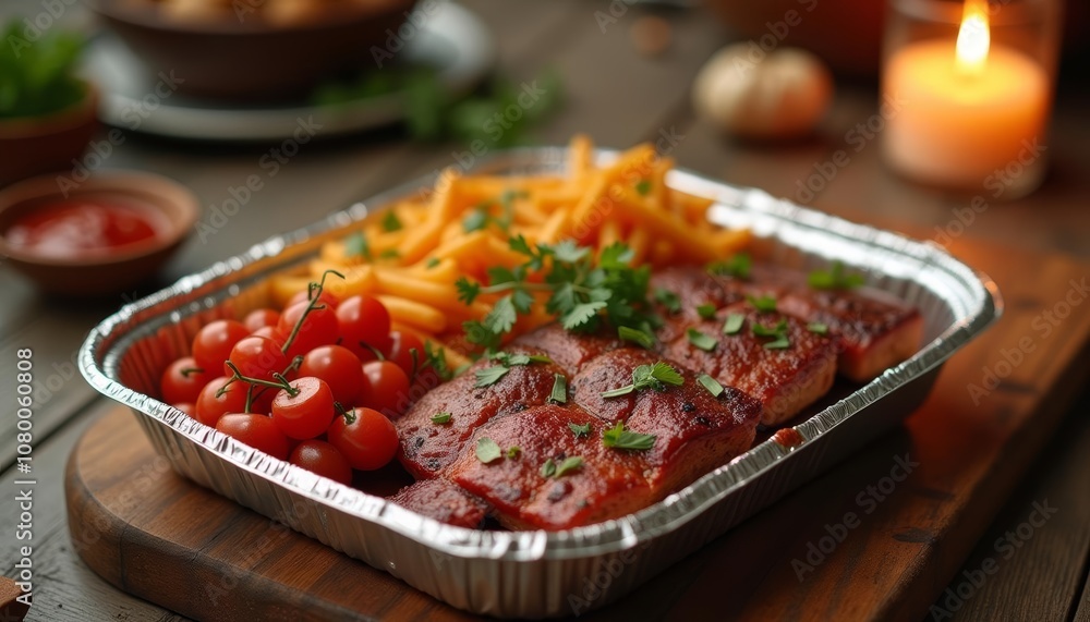 Delicious meal ready to be savored Delicious meal ready to be savored