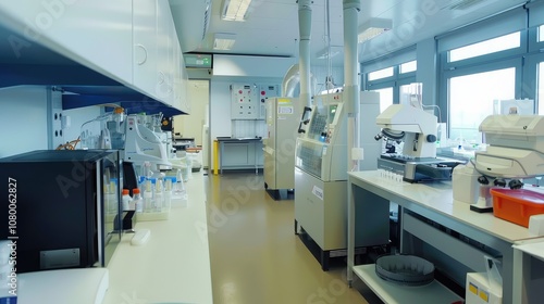 Modern Scientific Laboratory with Advanced Research Equipment