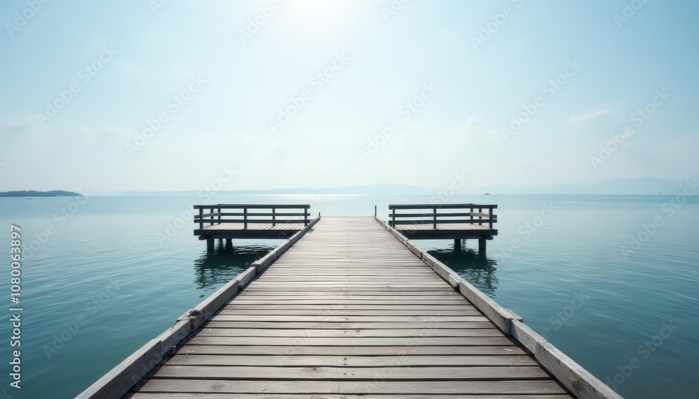  Peaceful dock in serene waters