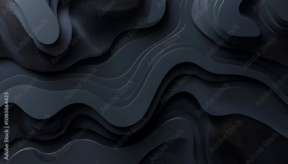 Obraz premium Dark business background with sleek abstract elements