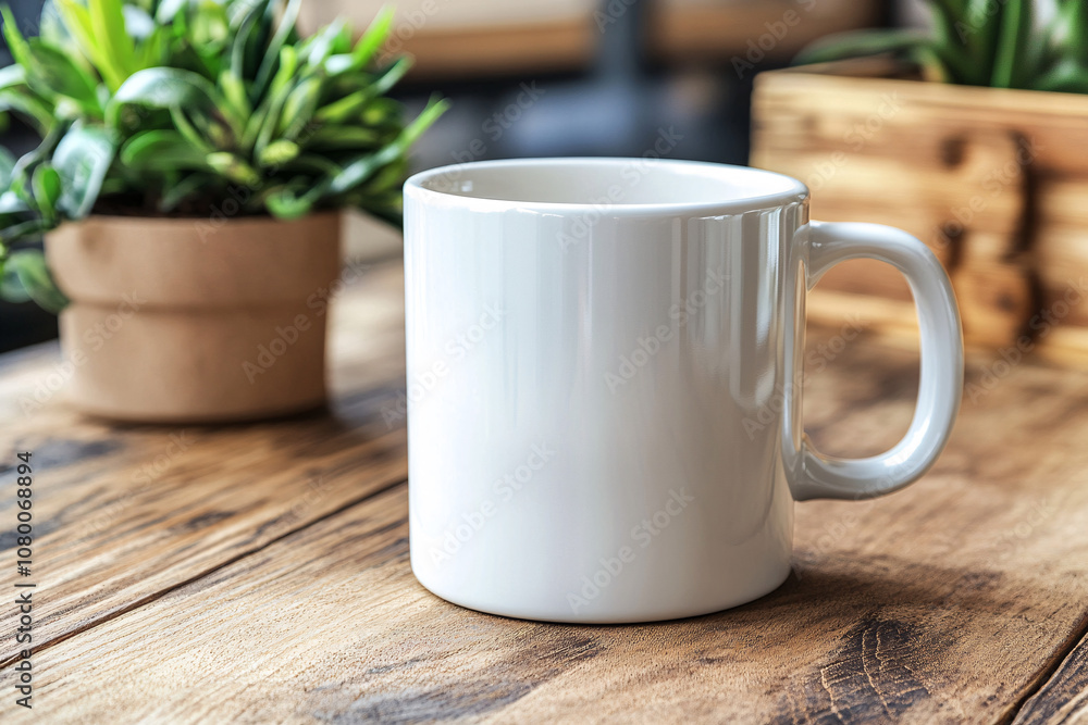 White Coffee Mug Mockup for Branding and Design White Coffee Mug Mockup for Branding and Design