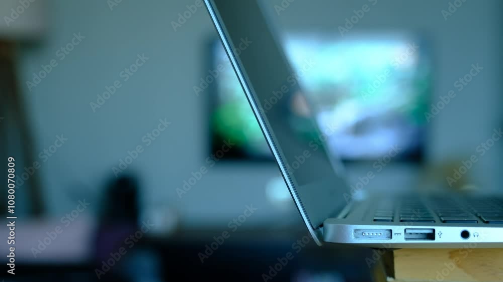 A laptop and books on a wooden table A laptop and books on a wooden table