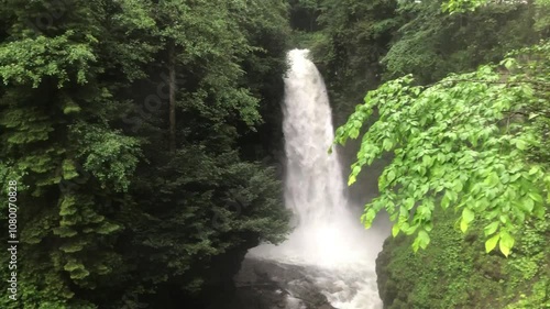 Palovit waterfall and other waterfalls fed by its branches