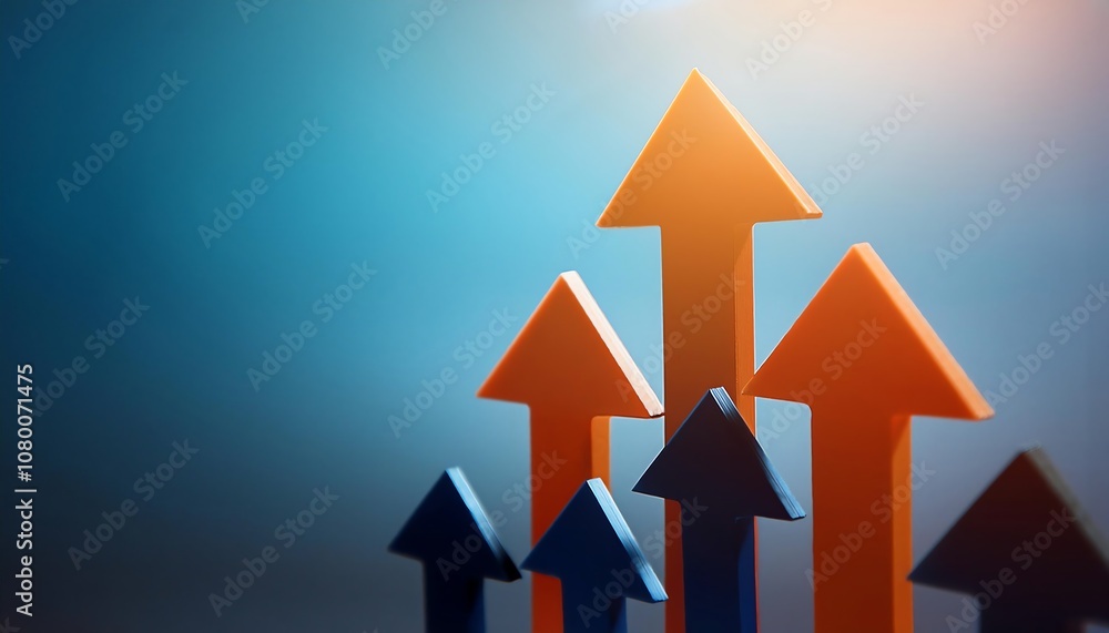 The image features various upward arrows in different colors, symbolizing growth, progress, and positive trends against a gradient background. The image features various upward arrows in different colors, symbolizing growth, progress, and positive trends against a gradient background.
