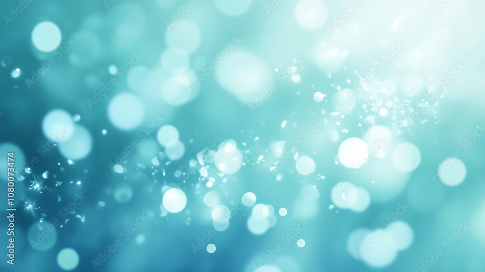 Sea Blue Background With Bokeh Sea Blue Background With Bokeh