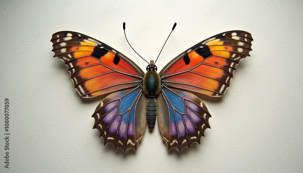 Fototapeta premium Vibrant butterfly a symbol of transformation and beauty