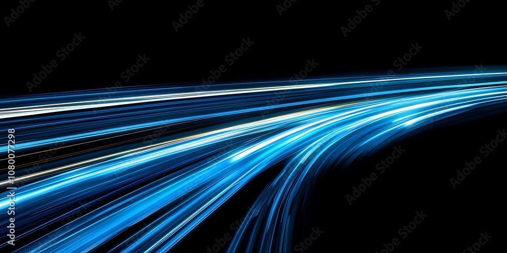 Abstract digital lines with shifting light effects in a deep purple background Abstract digital lines with shifting light effects in a deep purple background