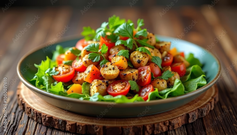 Fresh summer salad ready to enjoy Fresh summer salad ready to enjoy
