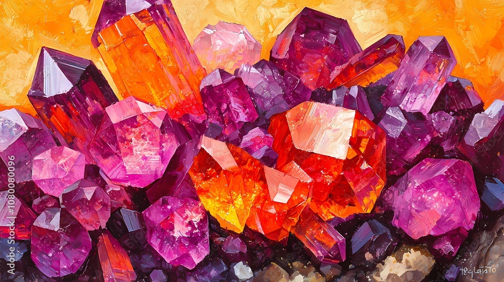 Dazzling Crystals Emerge: A Mesmerizing Display of Color and Form in Abstract Patterns of Nature's Beauty Dazzling Crystals Emerge: A Mesmerizing Display of Color and Form in Abstract Patterns of Nature's Beauty