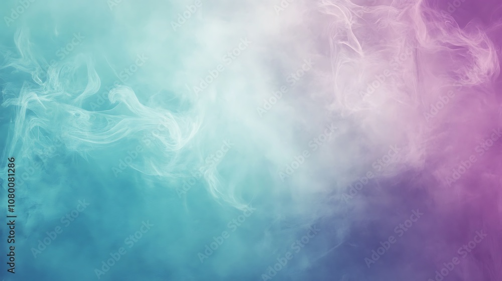 Fototapeta premium Abstract teal and lavender gradient texture with a soft, flowing effect