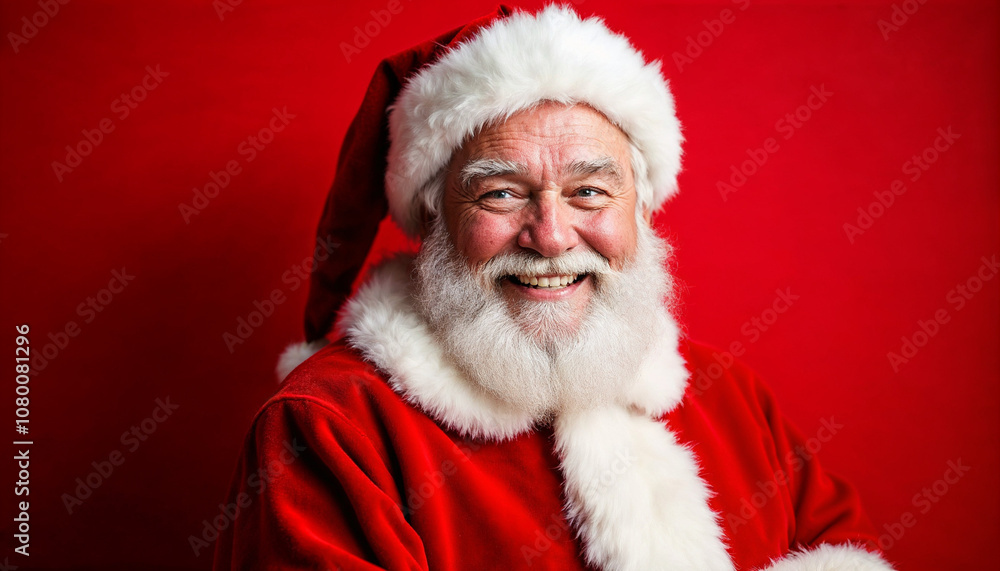 Santa Claus with a joyful smile, perfect for holiday promotions and festive ads.
Santa Claus with a joyful smile, perfect for holiday promotions and festive ads.