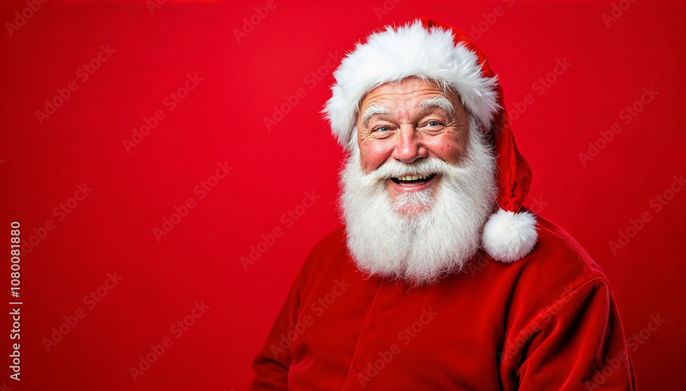 Santa Claus with a joyful smile, perfect for holiday promotions and festive ads.
Santa Claus with a joyful smile, perfect for holiday promotions and festive ads.
