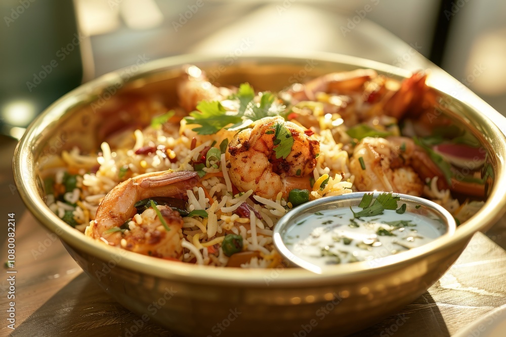 Delicious Shrimp Biryani Delicious Shrimp Biryani
