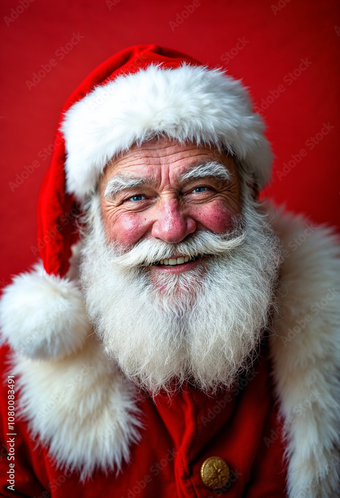Santa Claus with a joyful smile, perfect for holiday promotions and festive ads.
Santa Claus with a joyful smile, perfect for holiday promotions and festive ads.