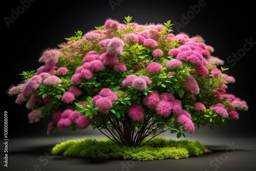 Wallpaper Mural Captivating 3D illustration of Spiraea Douglasii against a dark background, enhanced with long exposure photography techniques, showcasing the beauty of nature and floral artistry. Torontodigital.ca