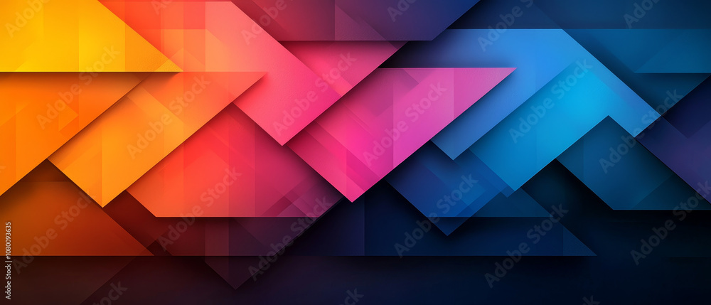 Geometric Dusk Sky with Soft Gradient Hues Geometric Dusk Sky with Soft Gradient Hues
