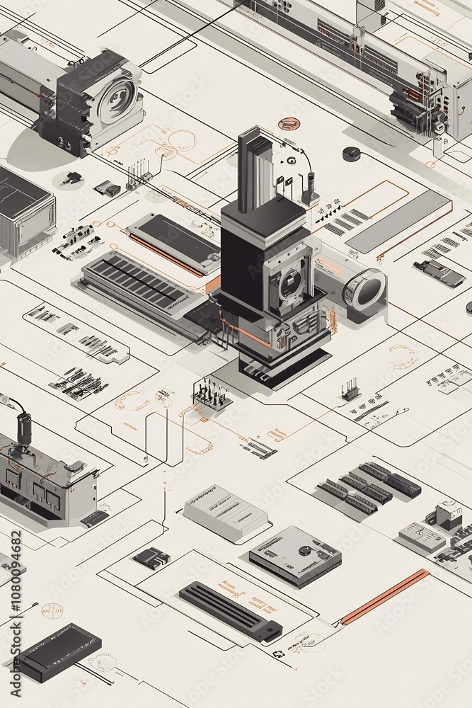 Detailed Schematic Diagram of a State of the Art Control System with Advanced Diagnostic Tools and Detailed Schematic Diagram of a State of the Art Control System with Advanced Diagnostic Tools and