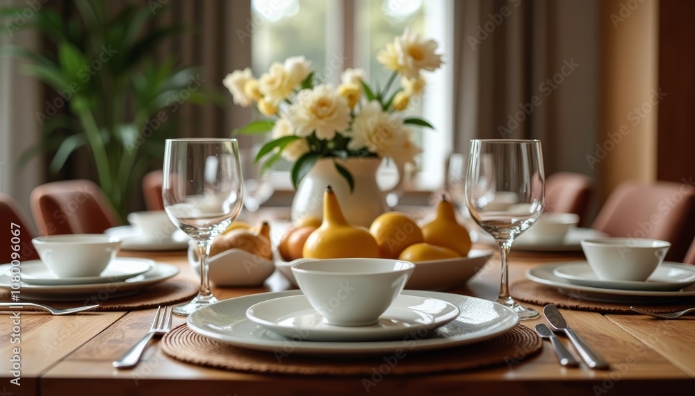 Elegant table setting for a special occasion Elegant table setting for a special occasion