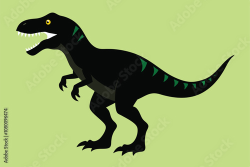 Solid color Gorgosaurus animal vector design