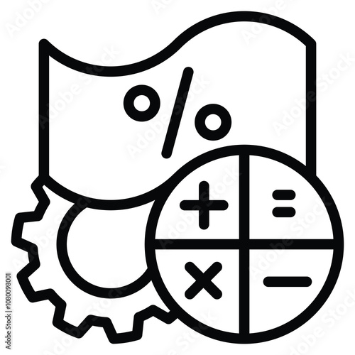 Taxpayer Services icon line vector illustration