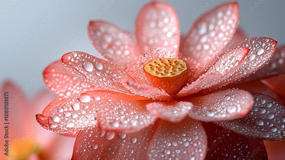 Fototapeta premium Traditional Chinese pink and green lotus leaf texture poster background