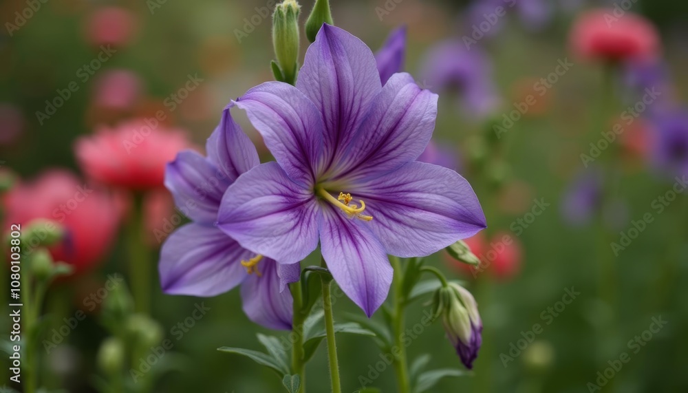 Vibrant garden blossoms in bloom Vibrant garden blossoms in bloom