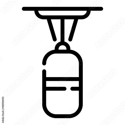 punching bag Line Icon