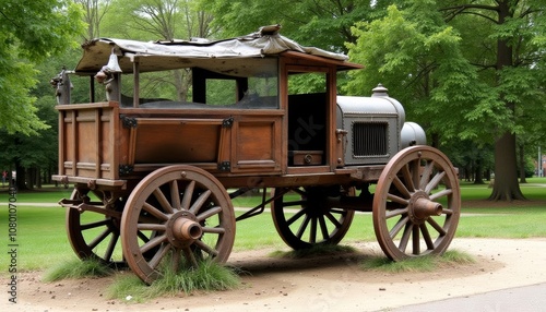  A vintage carriage a timeless charm in the park