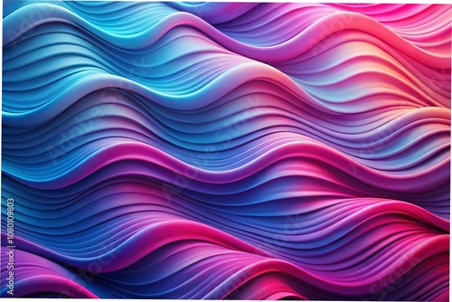 Abstract wavy texture with vibrant gradients flowing from pink to purple and blue