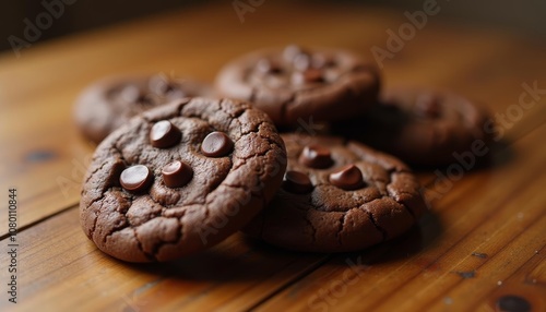  Deliciously baked chocolate chip cookies ready to be enjoyed