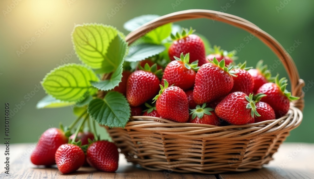 Fresh strawberries ready for a sweet treat Fresh strawberries ready for a sweet treat