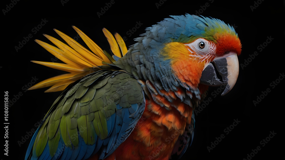 Fototapeta premium blue and yellow macaw ara