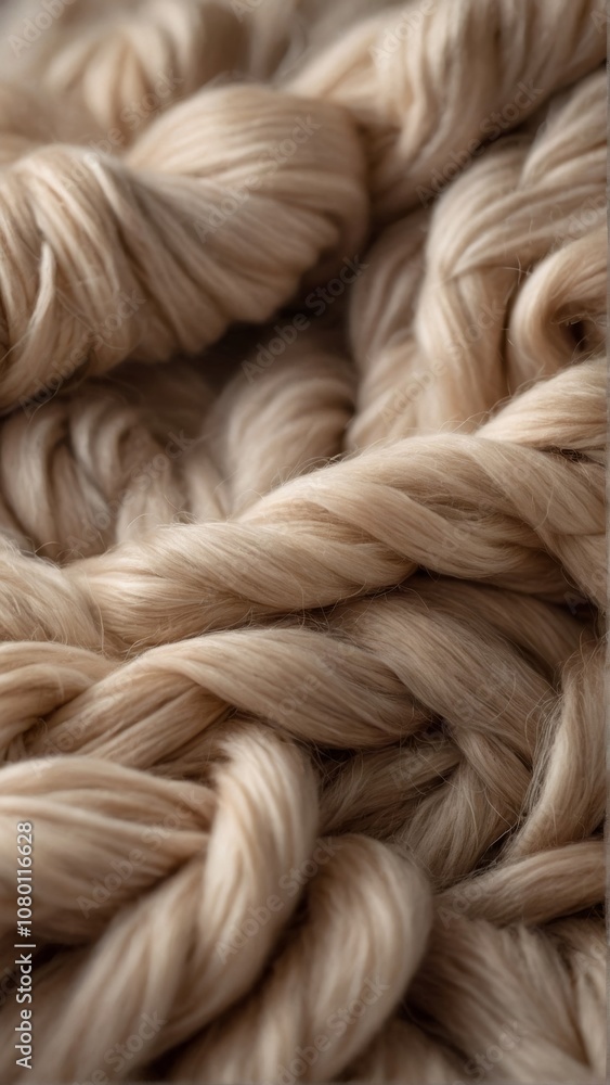 Close-Up of Wool Yarn Skeins Close-Up of Wool Yarn Skeins