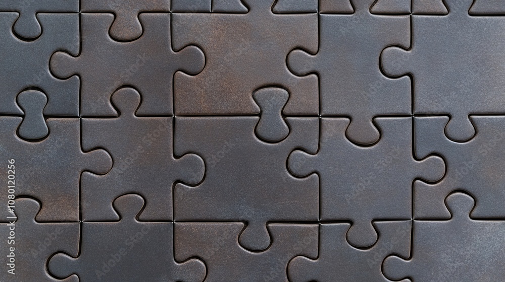 Close-up of a textured puzzle background with intricate details.