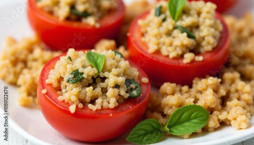  Deliciously healthy appetizer with quinoa and cherry tomatoes