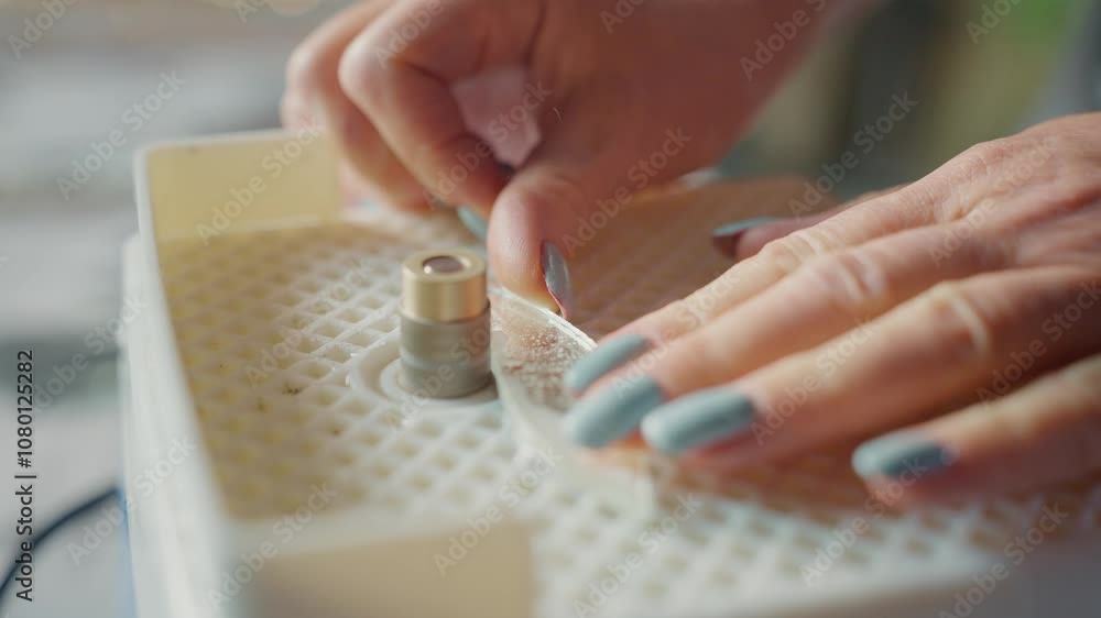 Woman Creates Unique Resin Artwork in Home Studio Woman Creates Unique Resin Artwork in Home Studio