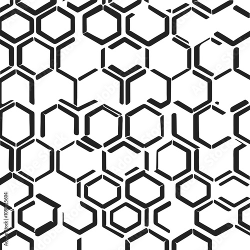 abstract hexagon seamless pattern background vector illustration .eps